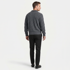 Men’s Long Sleeve Knit Polo - Collared Quarter Zip Sweater