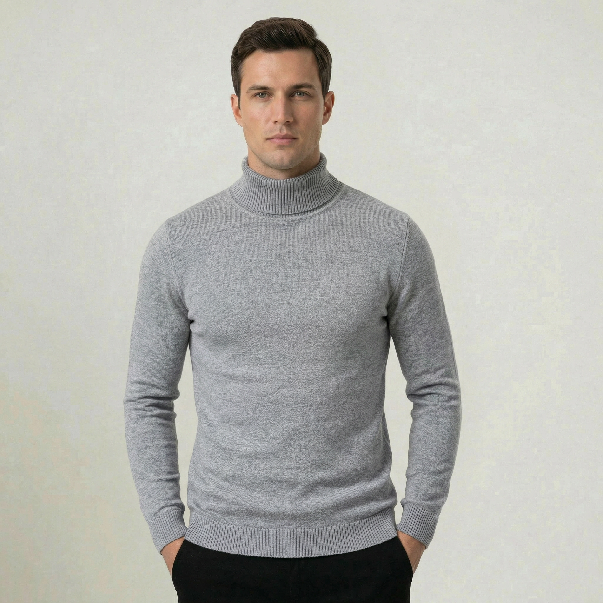 Men's Cashmere Knit Turtleneck Sweater