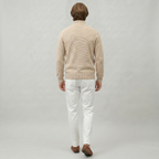 Men’s Knit Zip-Up Jumper - Stand Collar Regular Fit