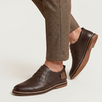 Men’s Lace-Up Textured Dress Shoes - Comfort Fit