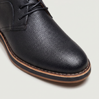 Men’s Lace-Up Textured Dress Shoes - Comfort Fit