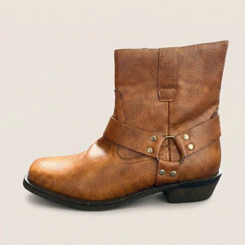 Men's Leather Boots – Slip-On Ankle Boots