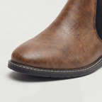 Men’s Leather Chelsea Boots - Classic Slip-On Ankle Fit
