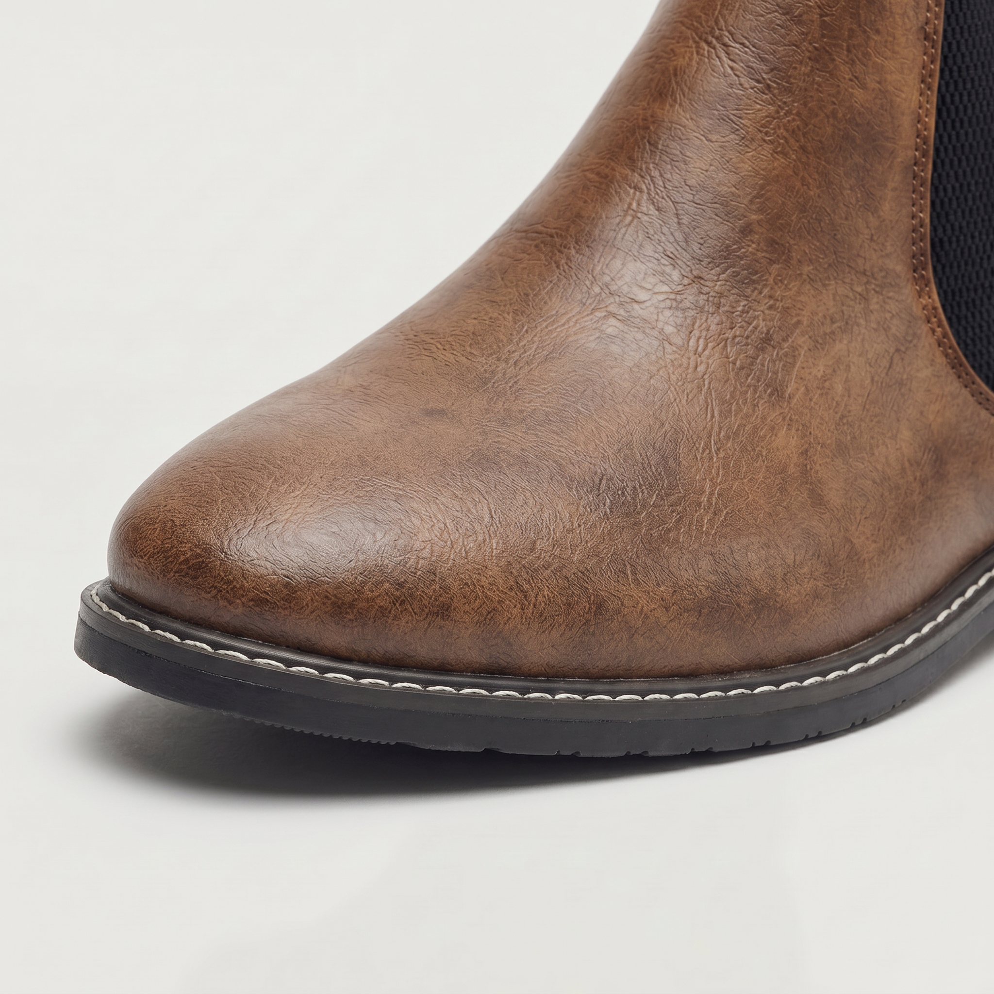 Men’s Leather Chelsea Boots - Classic Slip-On Ankle Fit