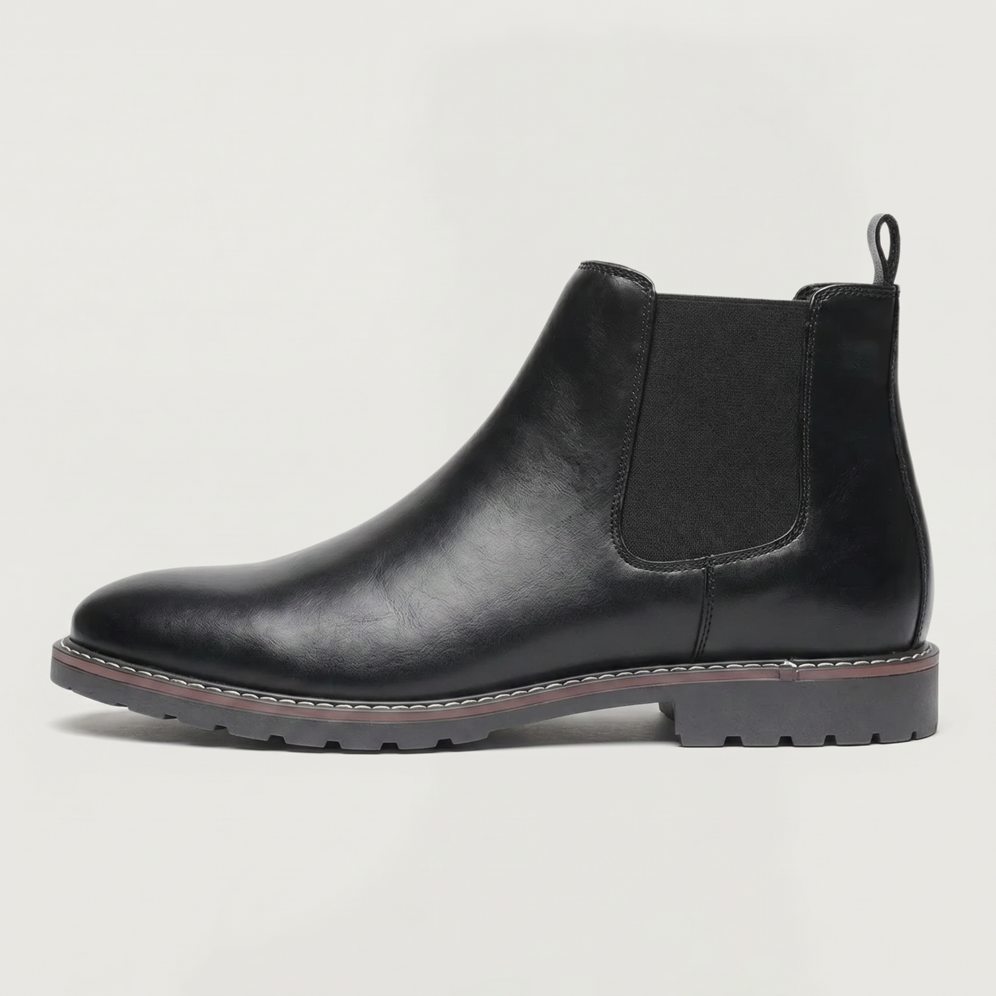 Men’s Leather Chelsea Boots - Classic Slip-On Ankle Fit
