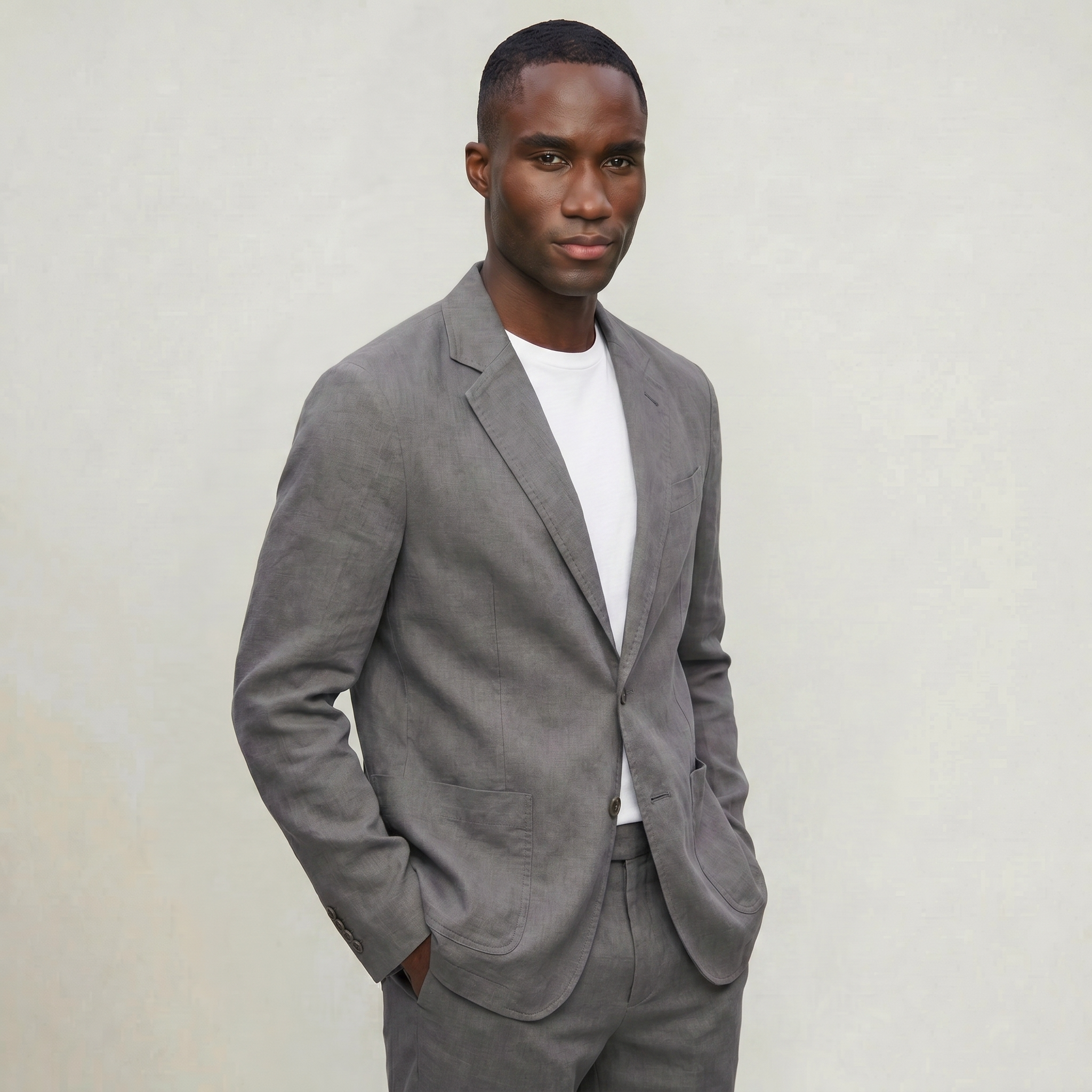 Men’s Linen Blazer - Lightweight  Breathable Jacket