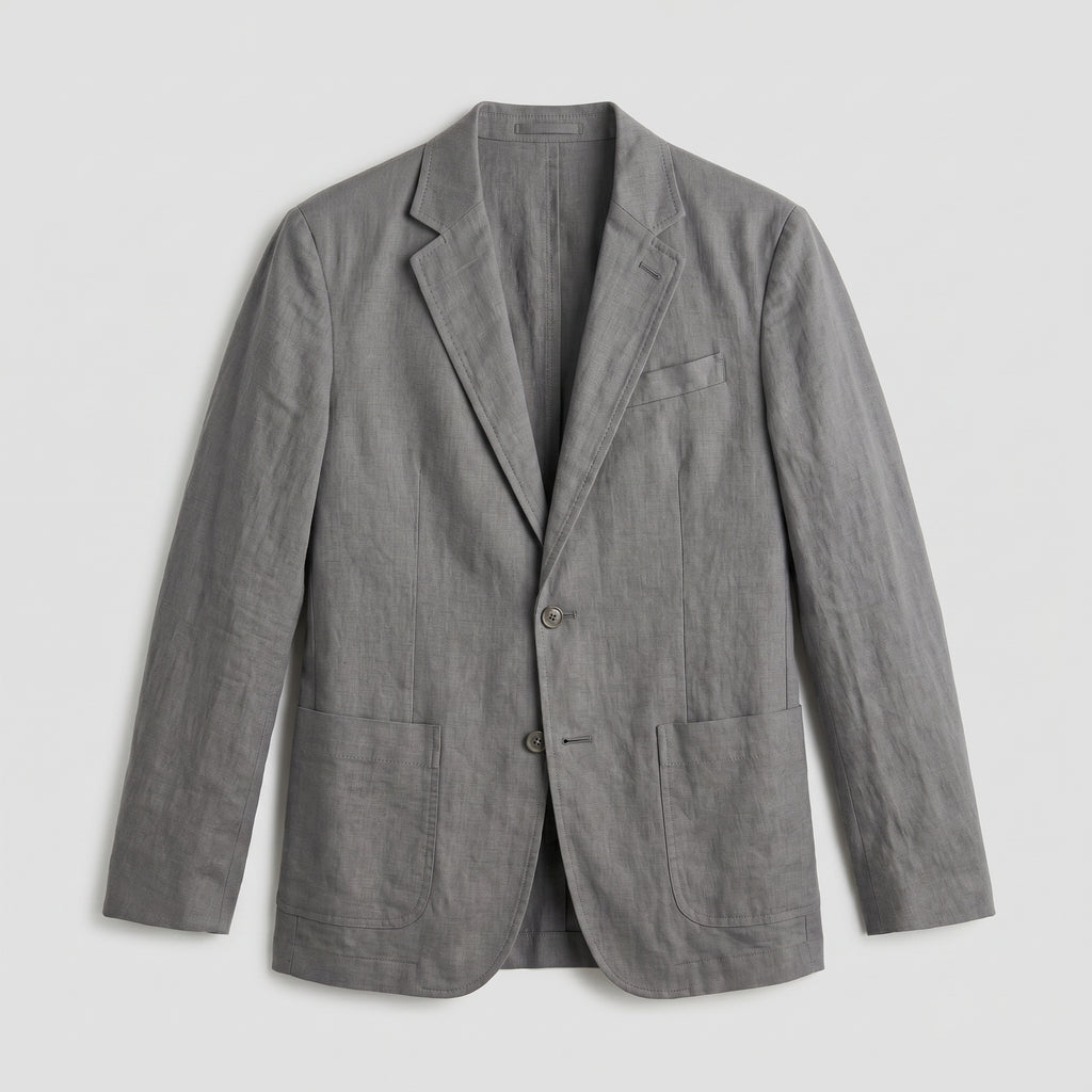 Men’s Linen Blazer - Lightweight  Breathable Jacket
