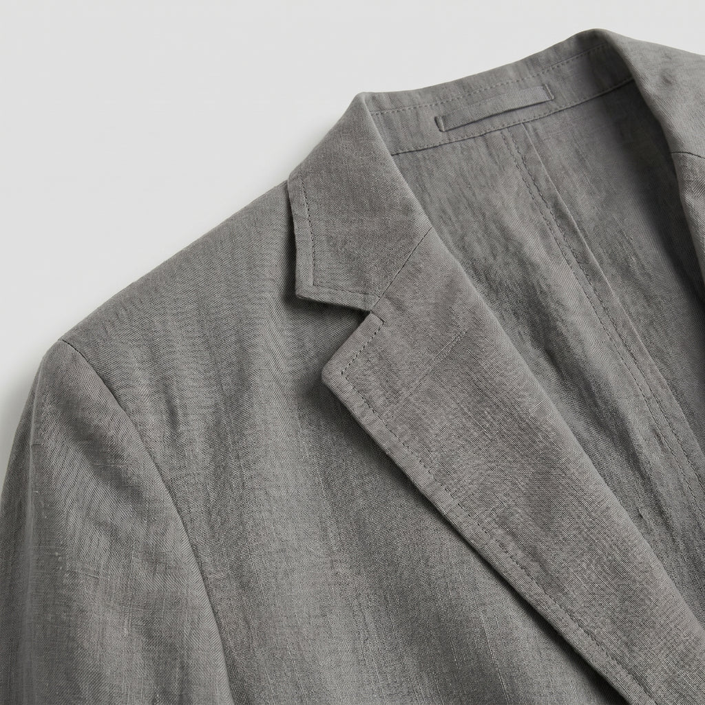 Men’s Linen Blazer - Lightweight  Breathable Jacket