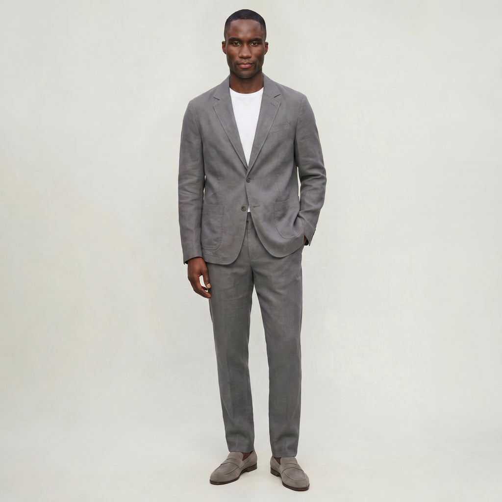 Men’s Linen Blazer - Lightweight  Breathable Jacket