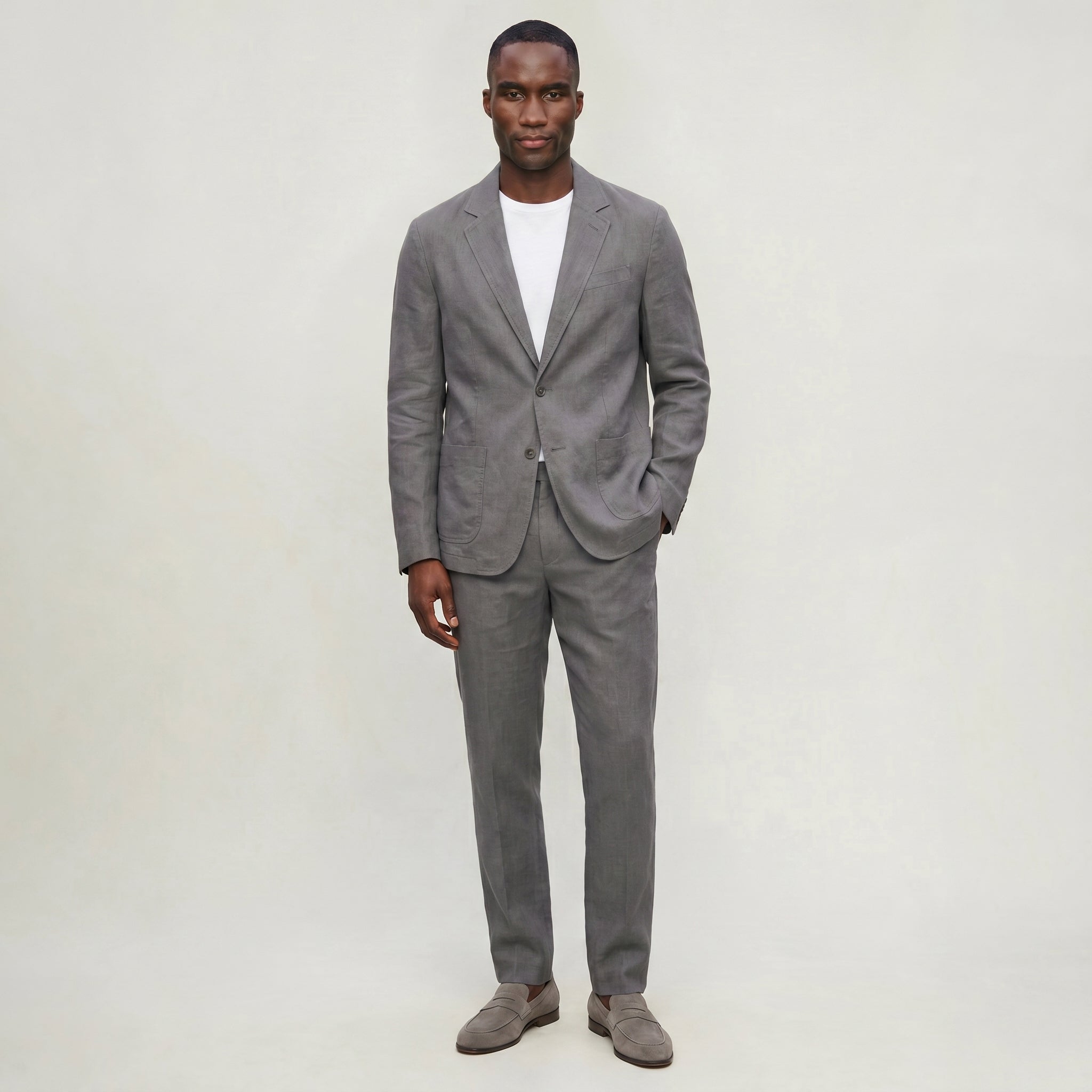 Men’s Linen Blazer - Lightweight  Breathable Jacket