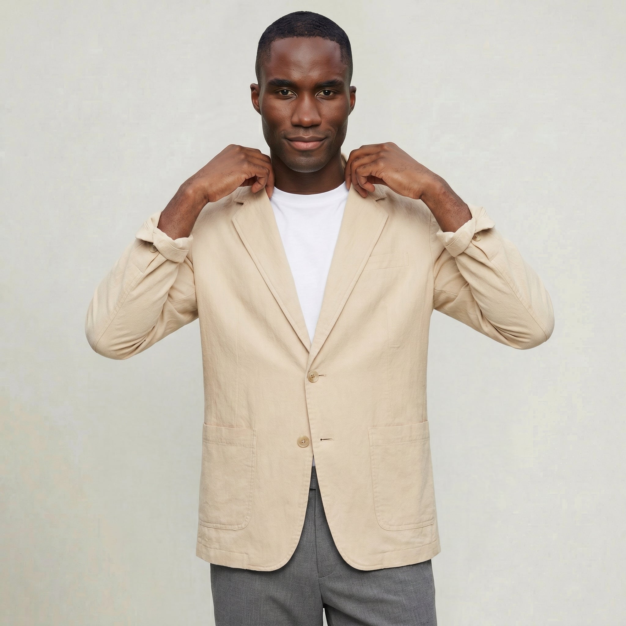 Men’s Linen Blazer - Lightweight  Breathable Jacket