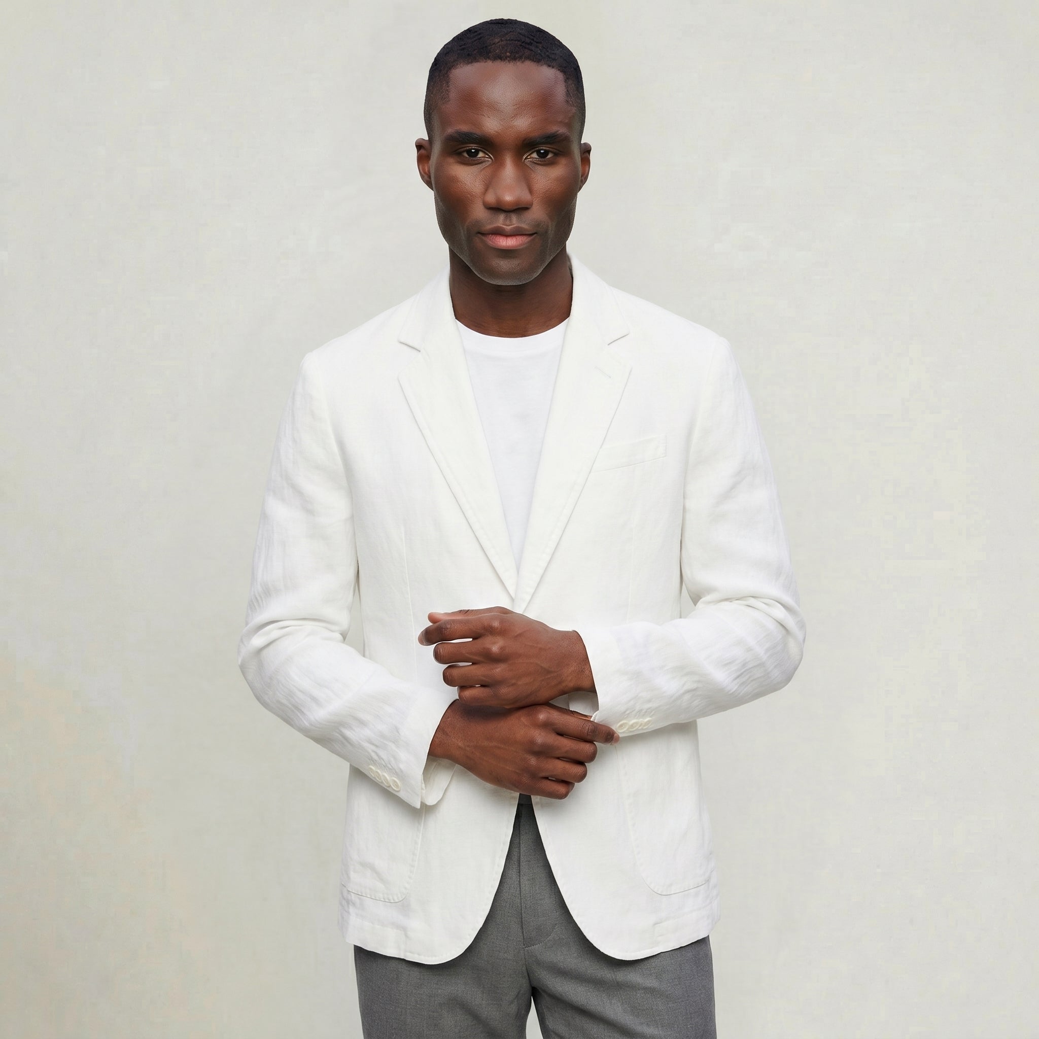 Men’s Linen Blazer - Lightweight  Breathable Jacket
