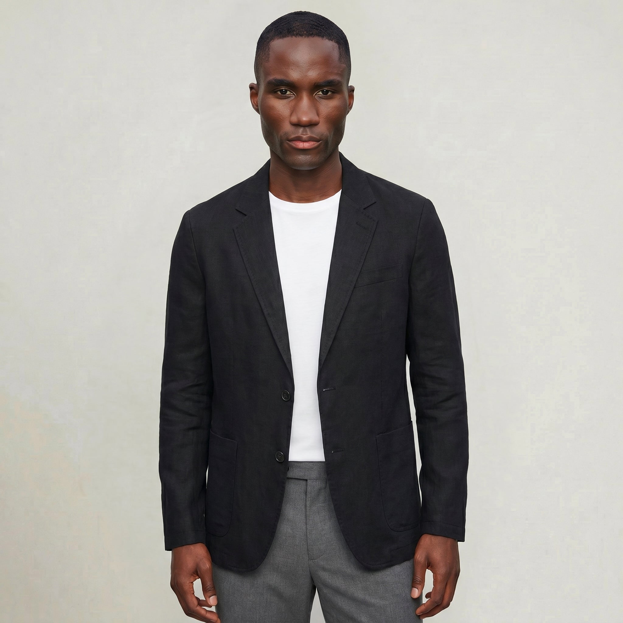 Men’s Linen Blazer - Lightweight  Breathable Jacket