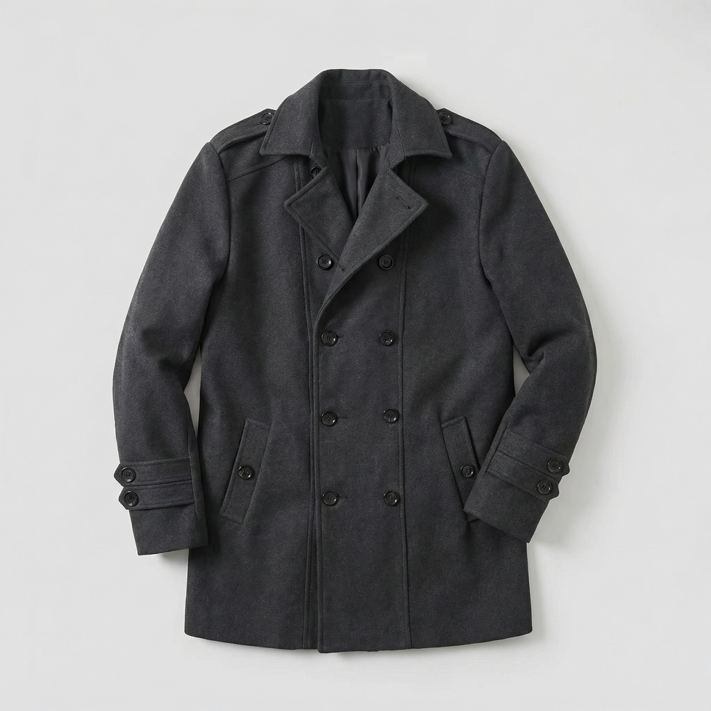 Men’s Lightweight Buttoned Autumn Coat