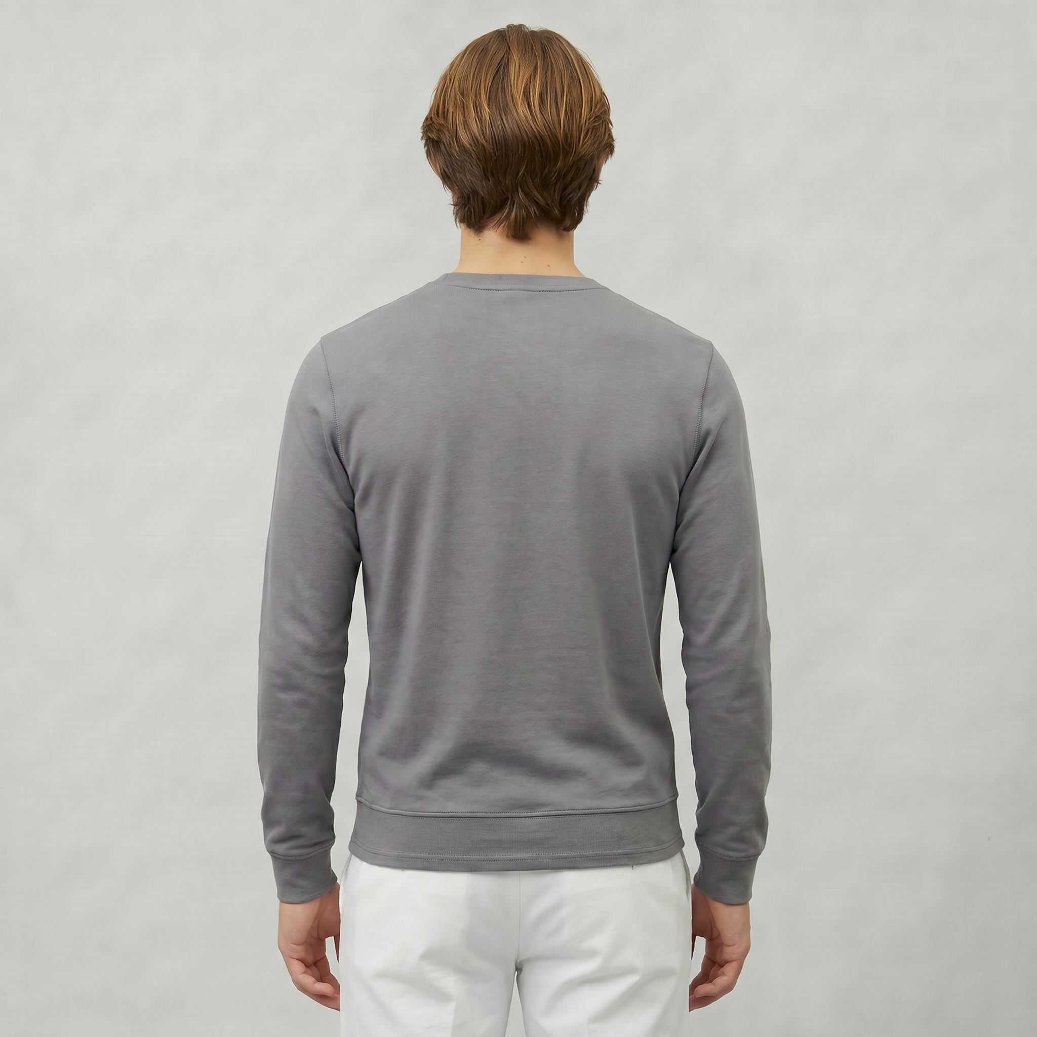 Men’s Long Sleeve Henley Shirt - Button Neck Regular Fit