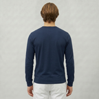 Men’s Long Sleeve Henley Shirt - Button Neck Regular Fit