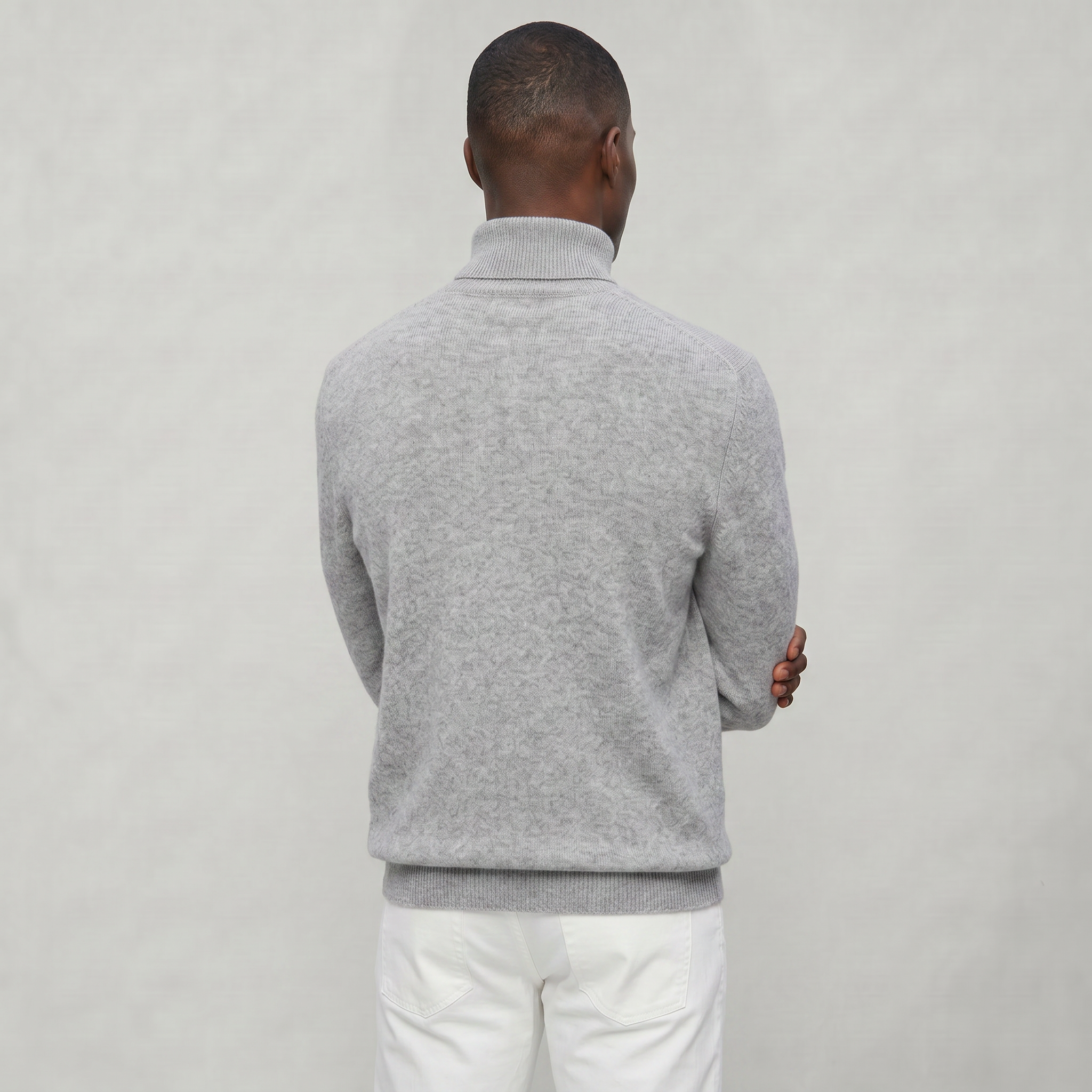Men’s Turtleneck Sweater - Loose Fit