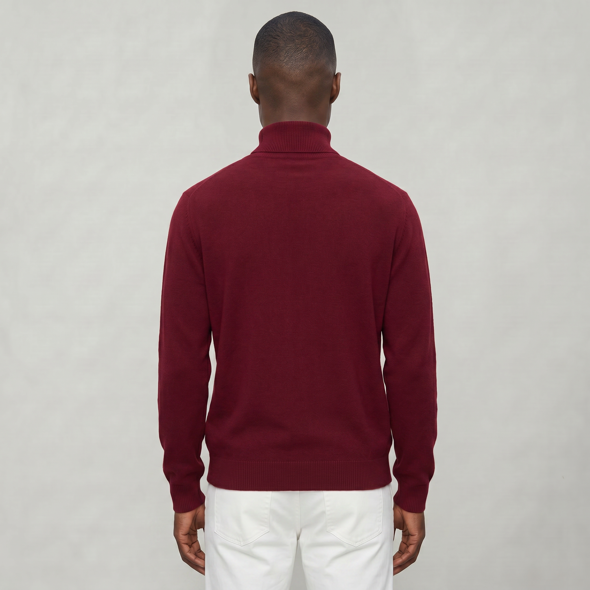 Men’s Turtleneck Sweater - Loose Fit