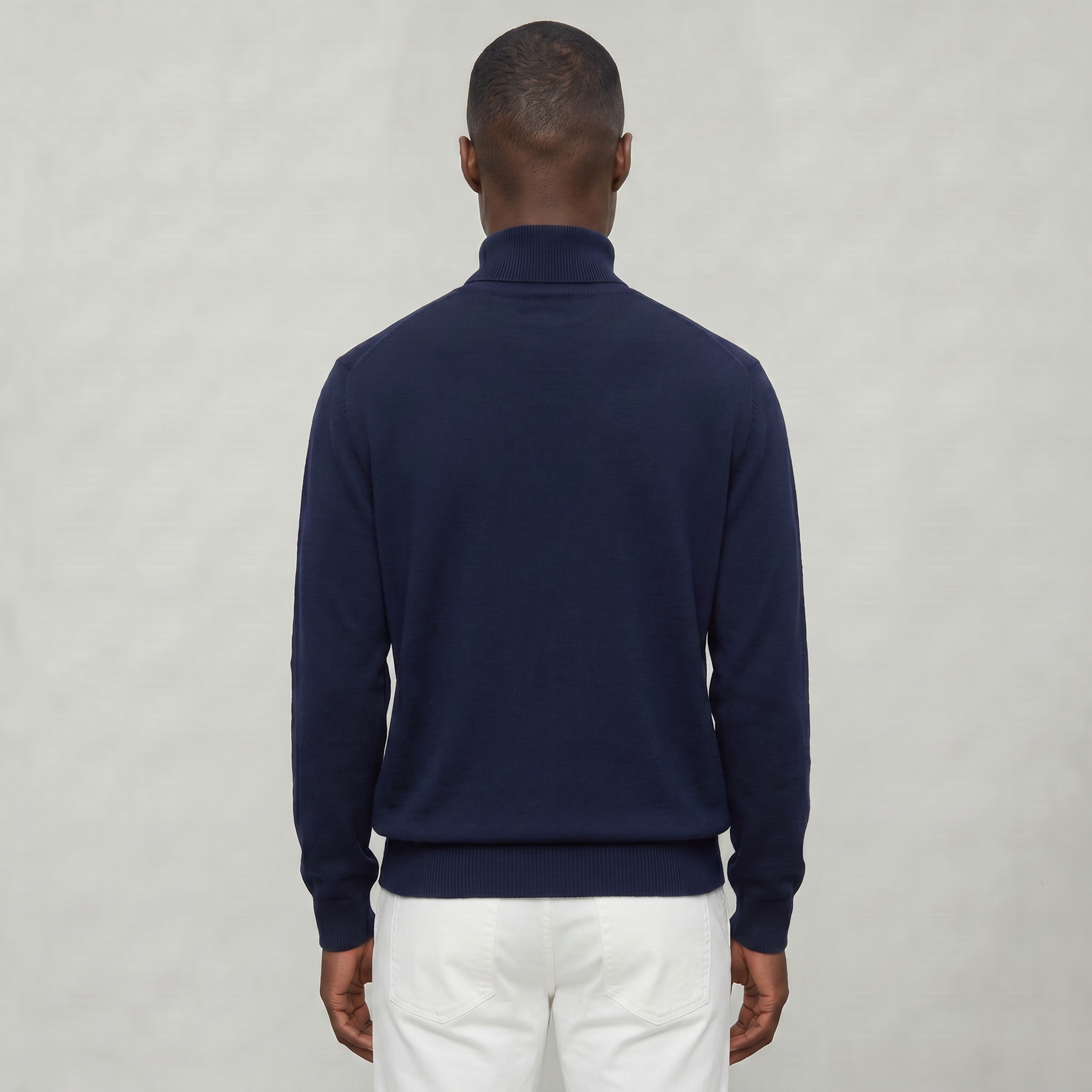 Men’s Turtleneck Sweater - Loose Fit