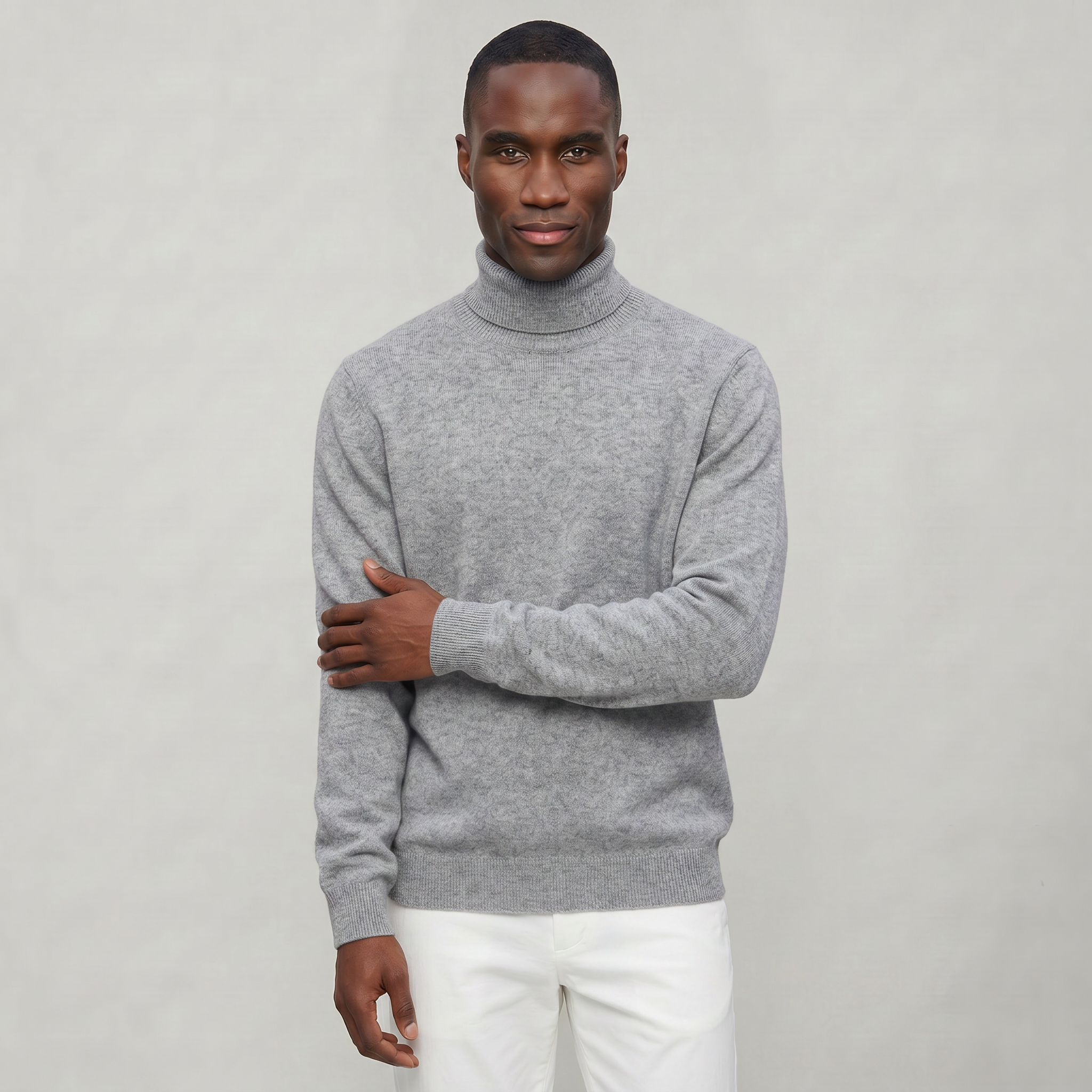 Men’s Turtleneck Sweater - Loose Fit