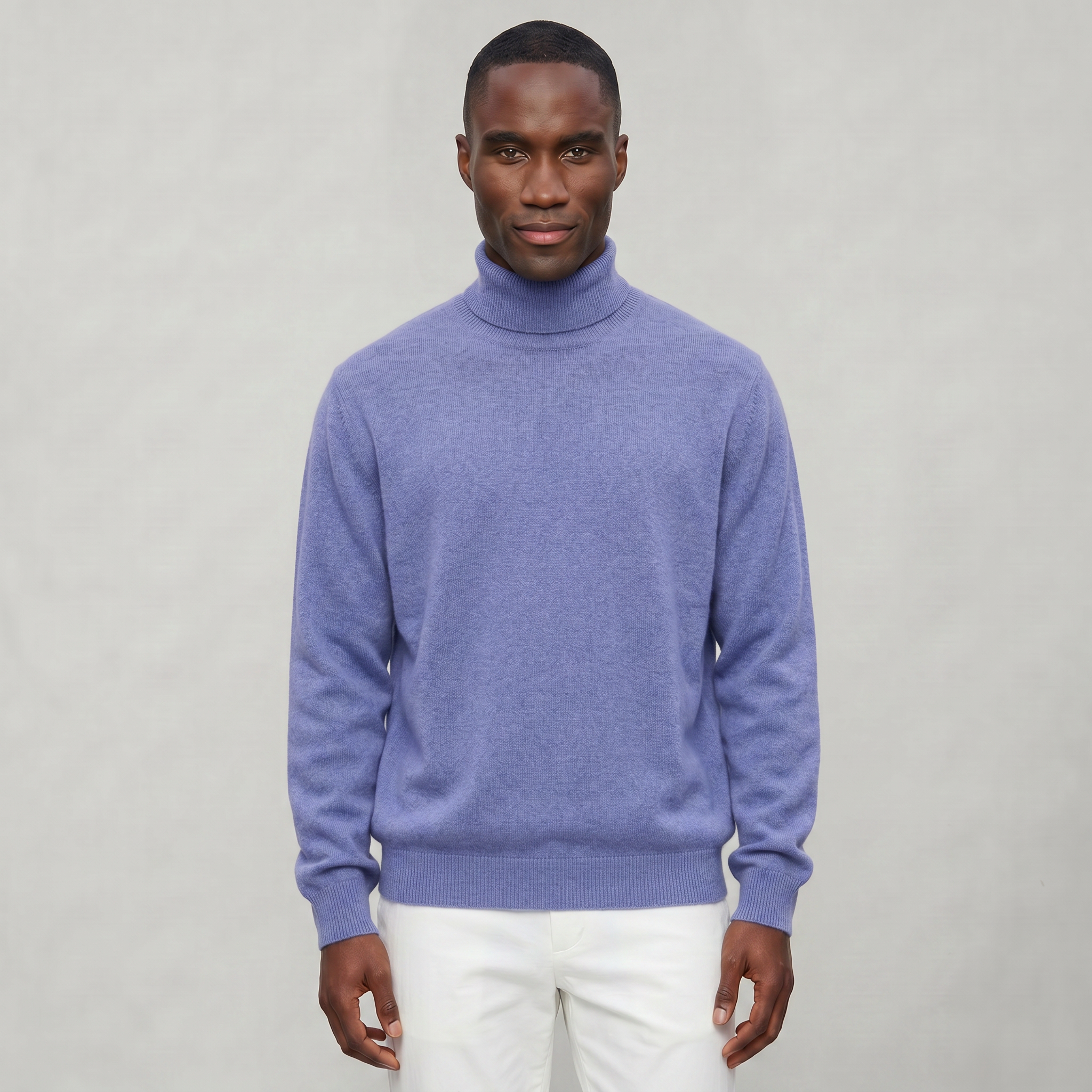 Men’s Turtleneck Sweater - Loose Fit