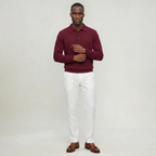 Men’s Polo Sweater - Long Sleeve Regular Fit