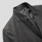 Men’s Mid-Length Coat - Single-Breasted Slim Fit