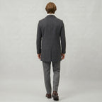Men’s Mid-Length Coat - Single-Breasted Slim Fit