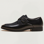 Men’s Monk Strap Dress Shoes - Slip-On Pointed-Toe Shoes