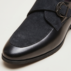Men’s Monk Strap Dress Shoes - Slip-On Pointed-Toe Shoes