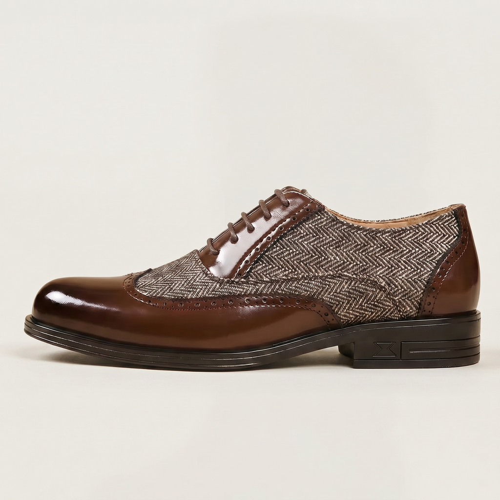 Men’s Oxford Dress Shoes - Lace-Up Formal Comfort Fit