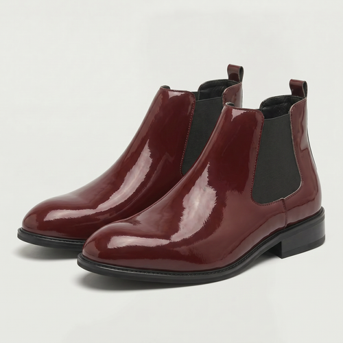 Men’s Chelsea Boots - Round Toe Business Ankle Boots
