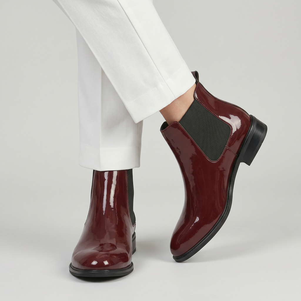 Men’s Chelsea Boots - Round Toe Business Ankle Boots