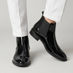 Men’s Chelsea Boots - Round Toe Business Ankle Boots