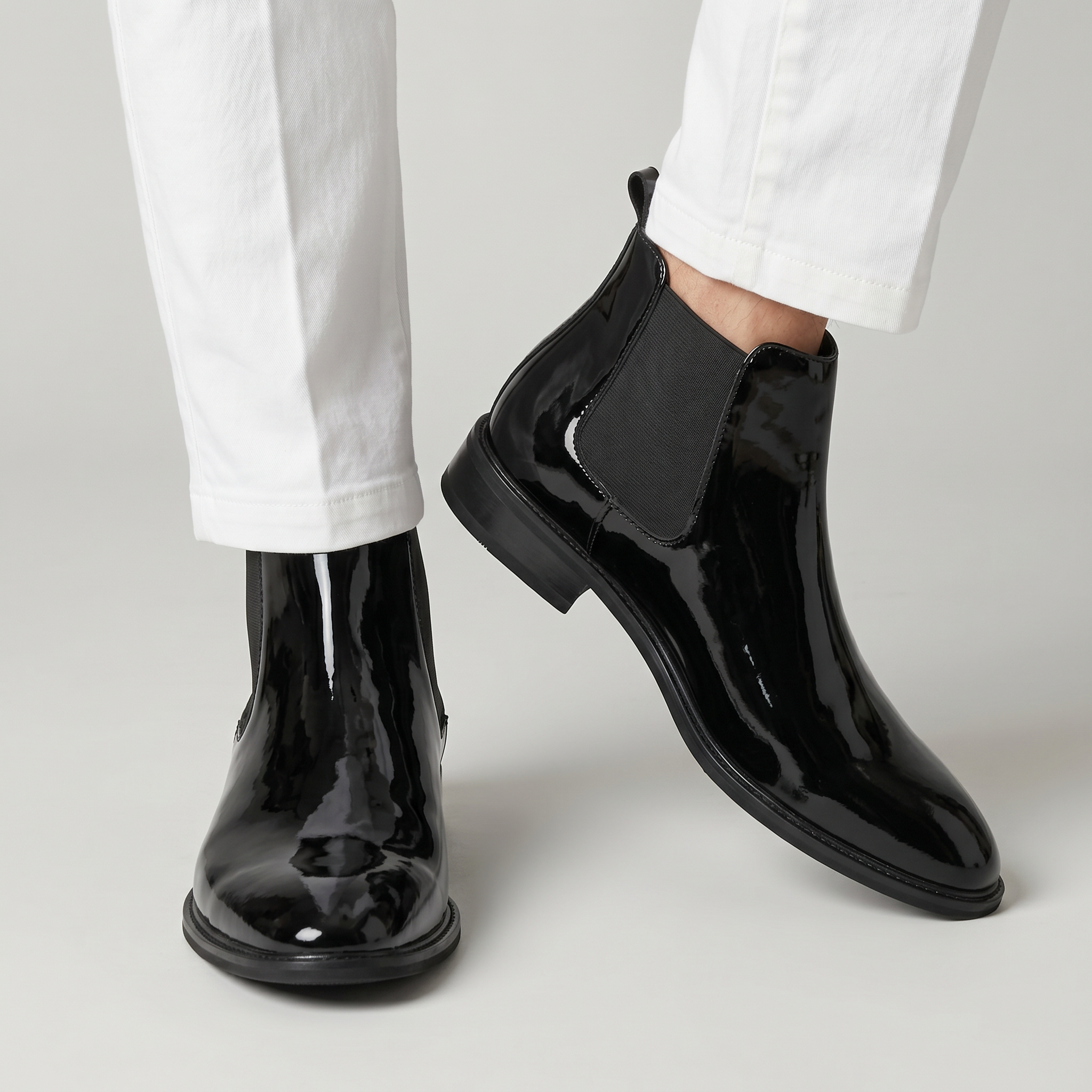 Men’s Chelsea Boots - Round Toe Business Ankle Boots