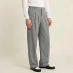 Men’s Pinstripe Wide-Leg Trousers
