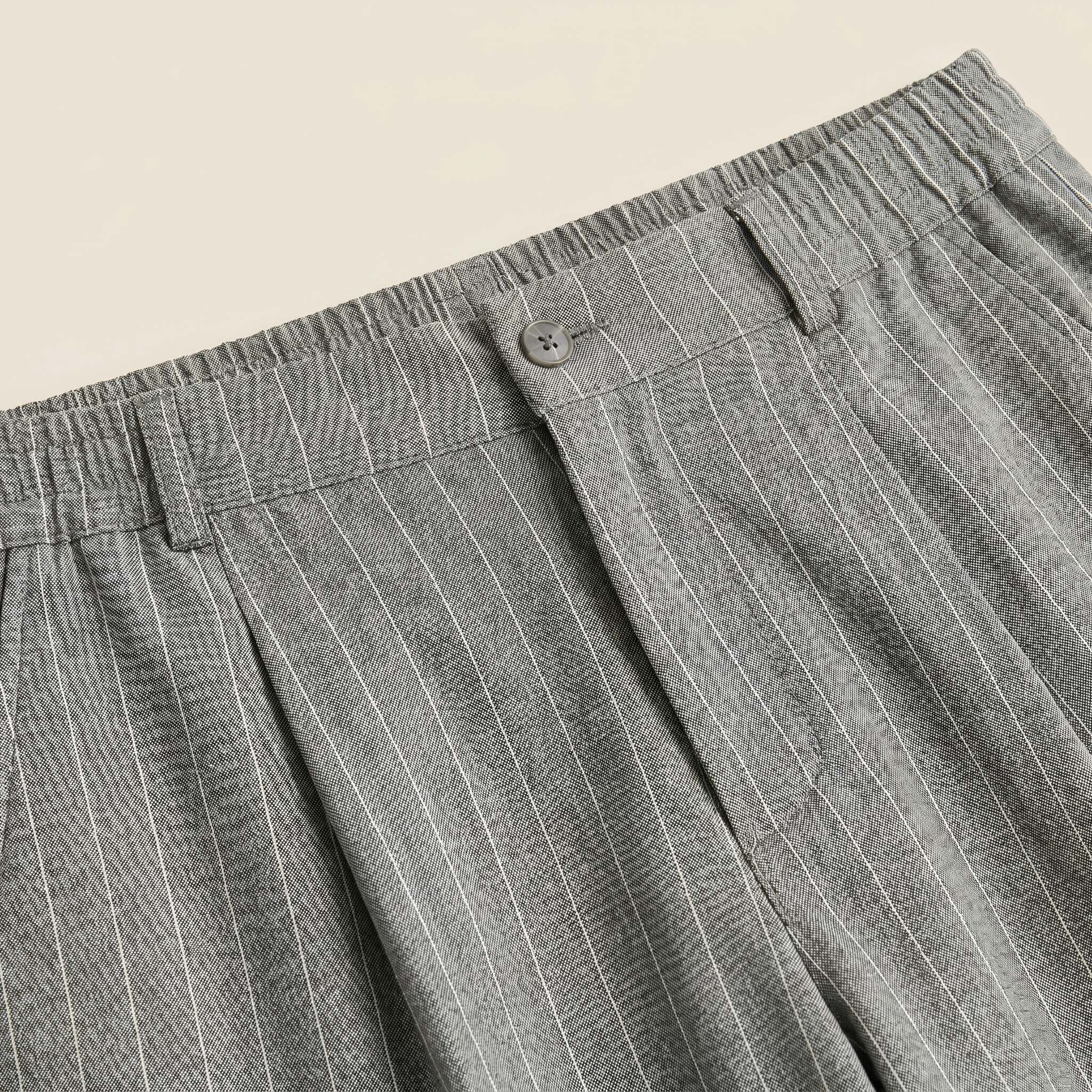 Men’s Pinstripe Wide-Leg Trousers
