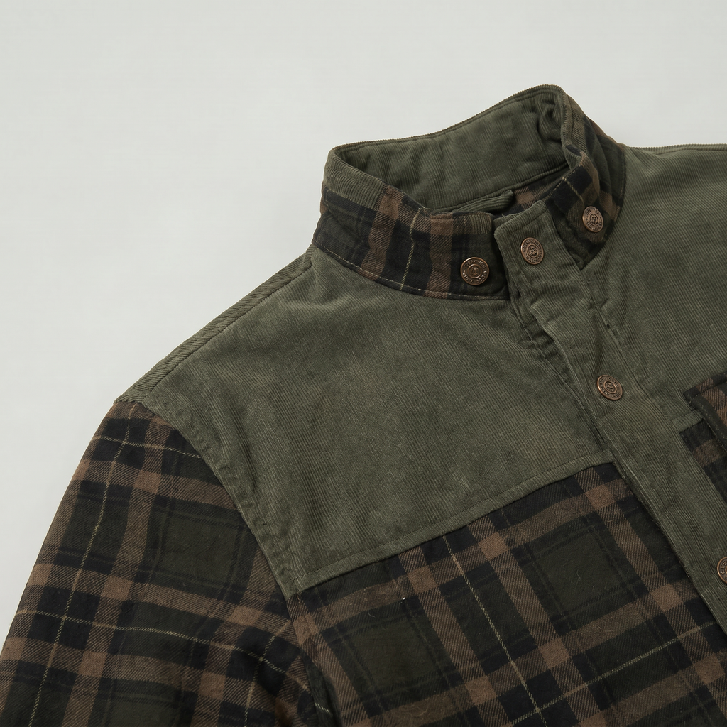 Men’s Plaid Shacket - Button Front Regular Fit