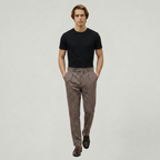 Men’s Pleated High-Waist Trousers - Straight Leg Tailored Fit