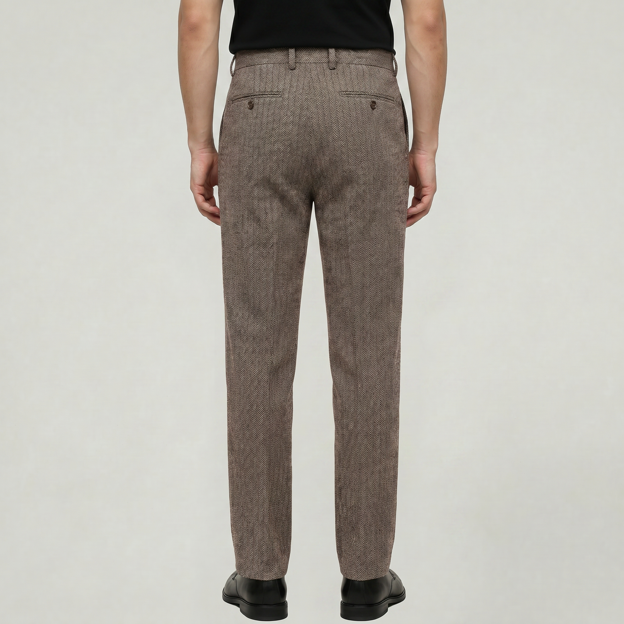 Men’s Pleated High-Waist Trousers - Straight Leg Tailored Fit