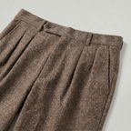 Men’s Pleated High-Waist Trousers - Straight Leg Tailored Fit