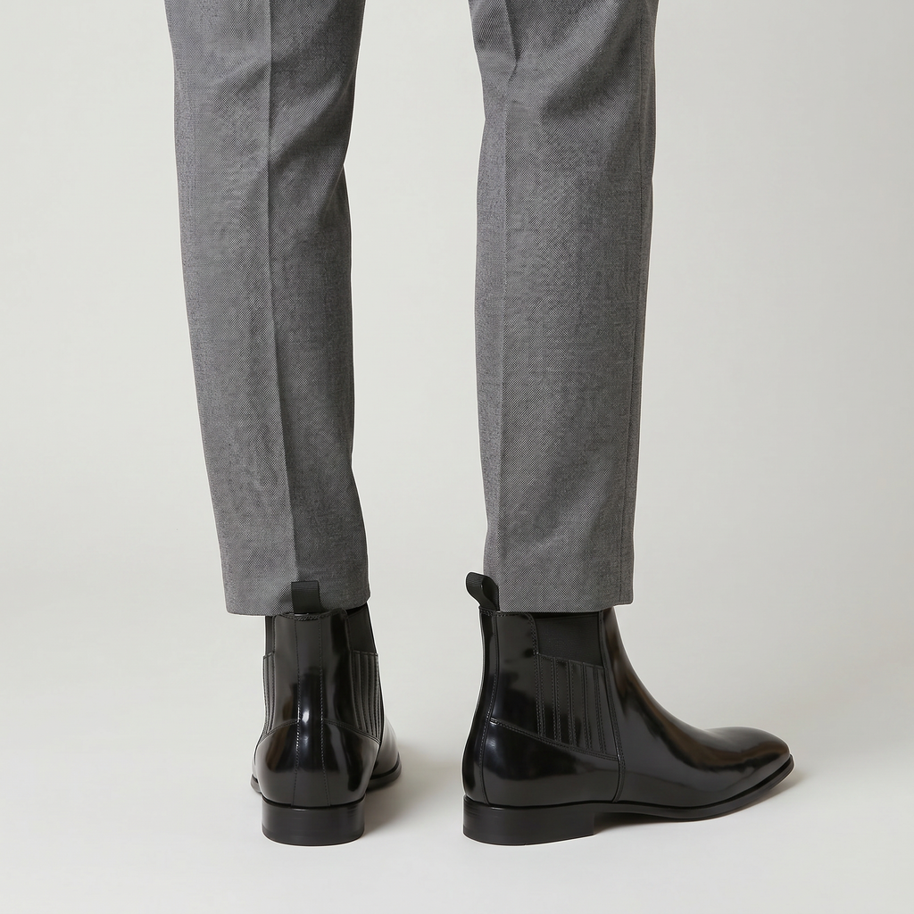 Men’s Pointed Toe Chelsea Boots - Ankle Fit
