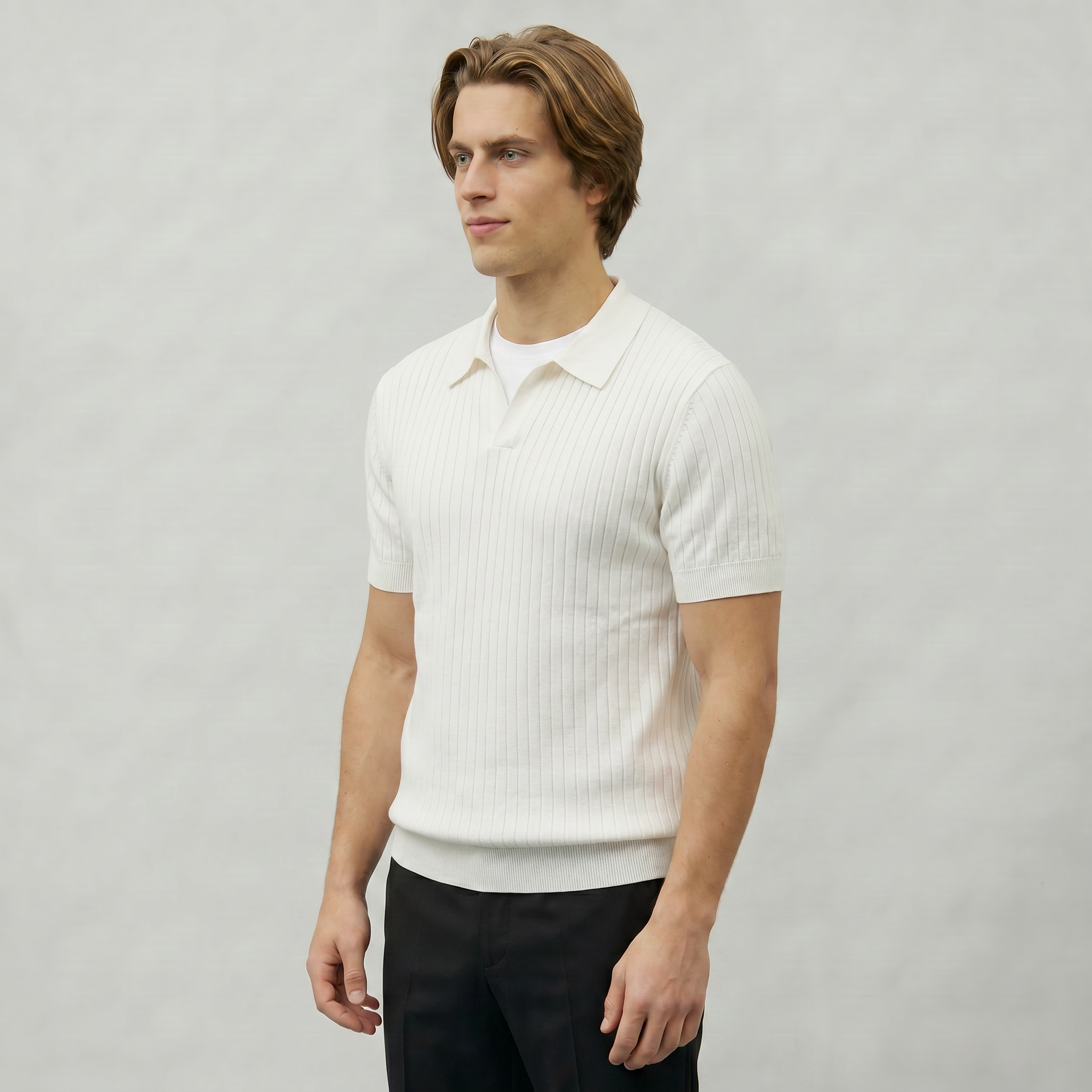 Men’s Polo Sweater - Short Sleeve Regular Fit