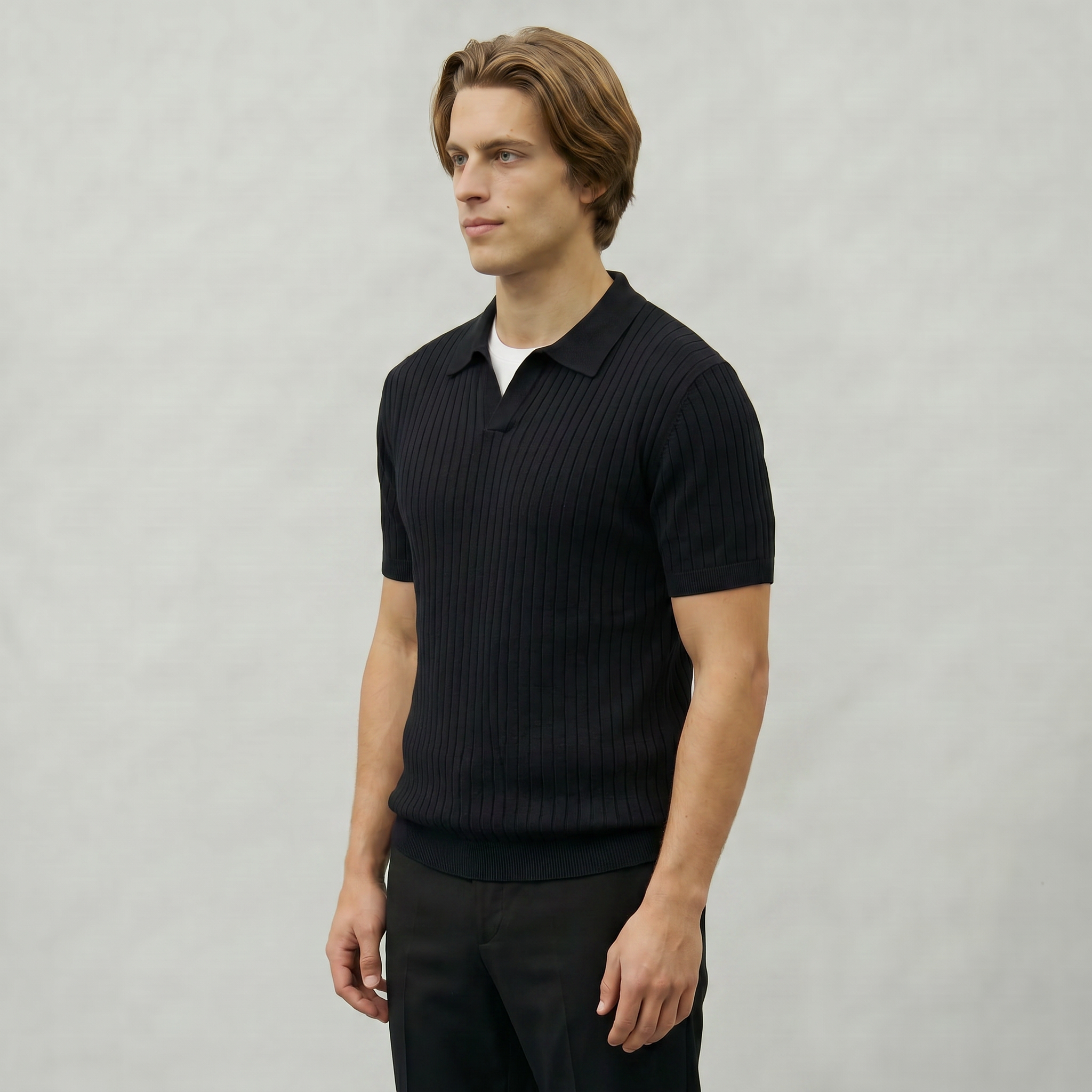 Men’s Polo Sweater - Short Sleeve Regular Fit