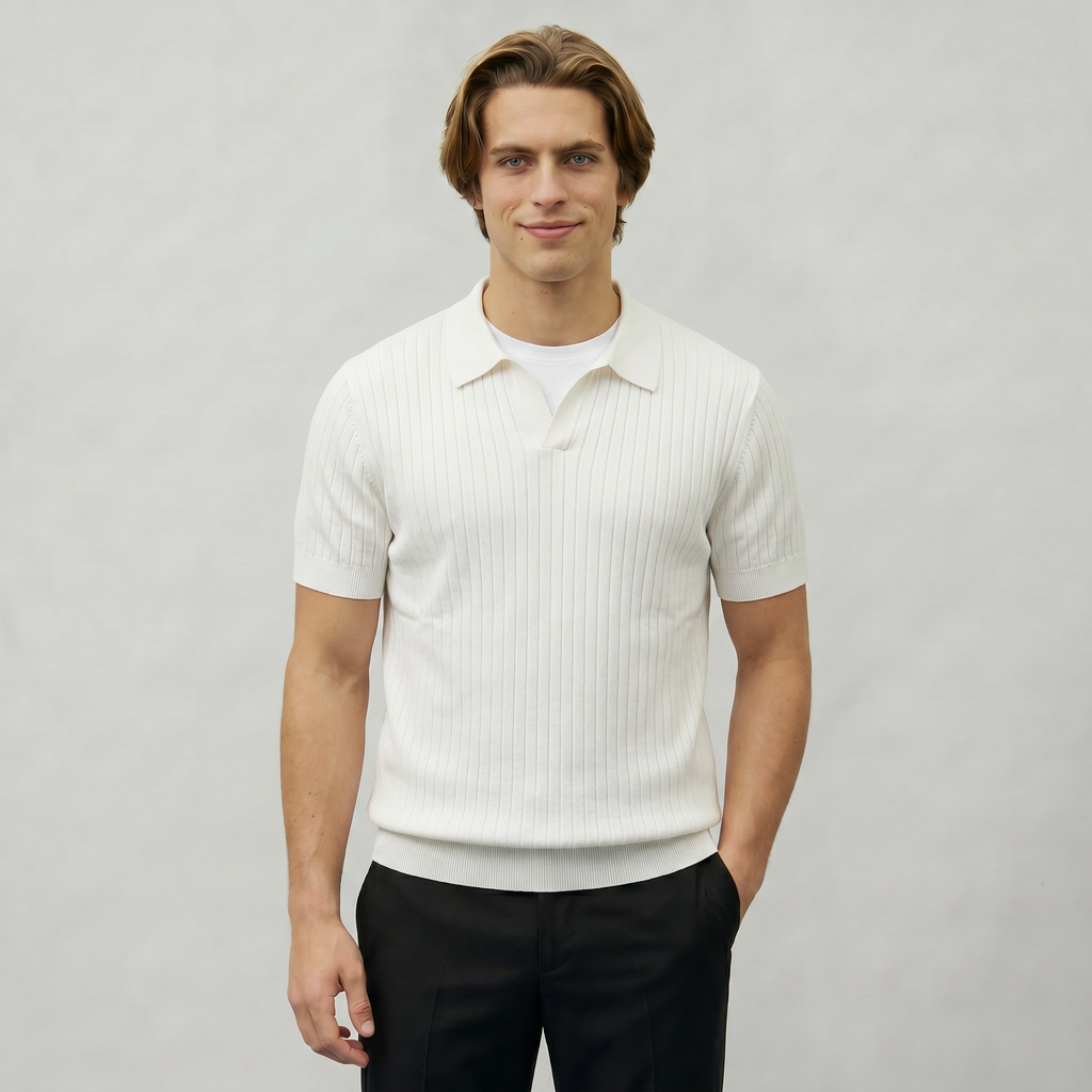 Men’s Polo Sweater - Short Sleeve Regular Fit