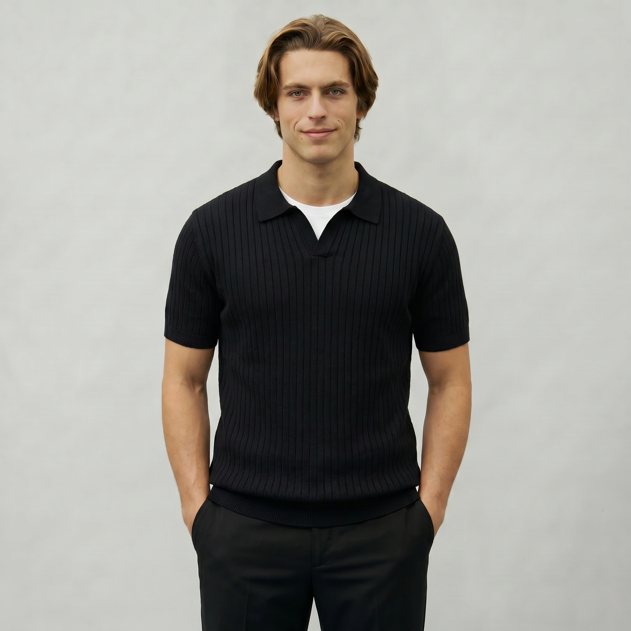 Men’s Polo Sweater - Short Sleeve Regular Fit