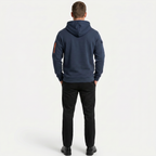 Men's Quarter Zip Tactical Hoodie - Multi-Pocket Fleece Pullover Sweatshirt