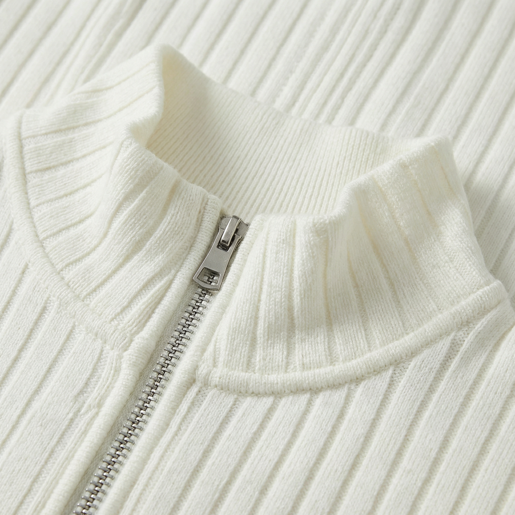 Men’s Quarter Zip Knitted Autumn Jumper