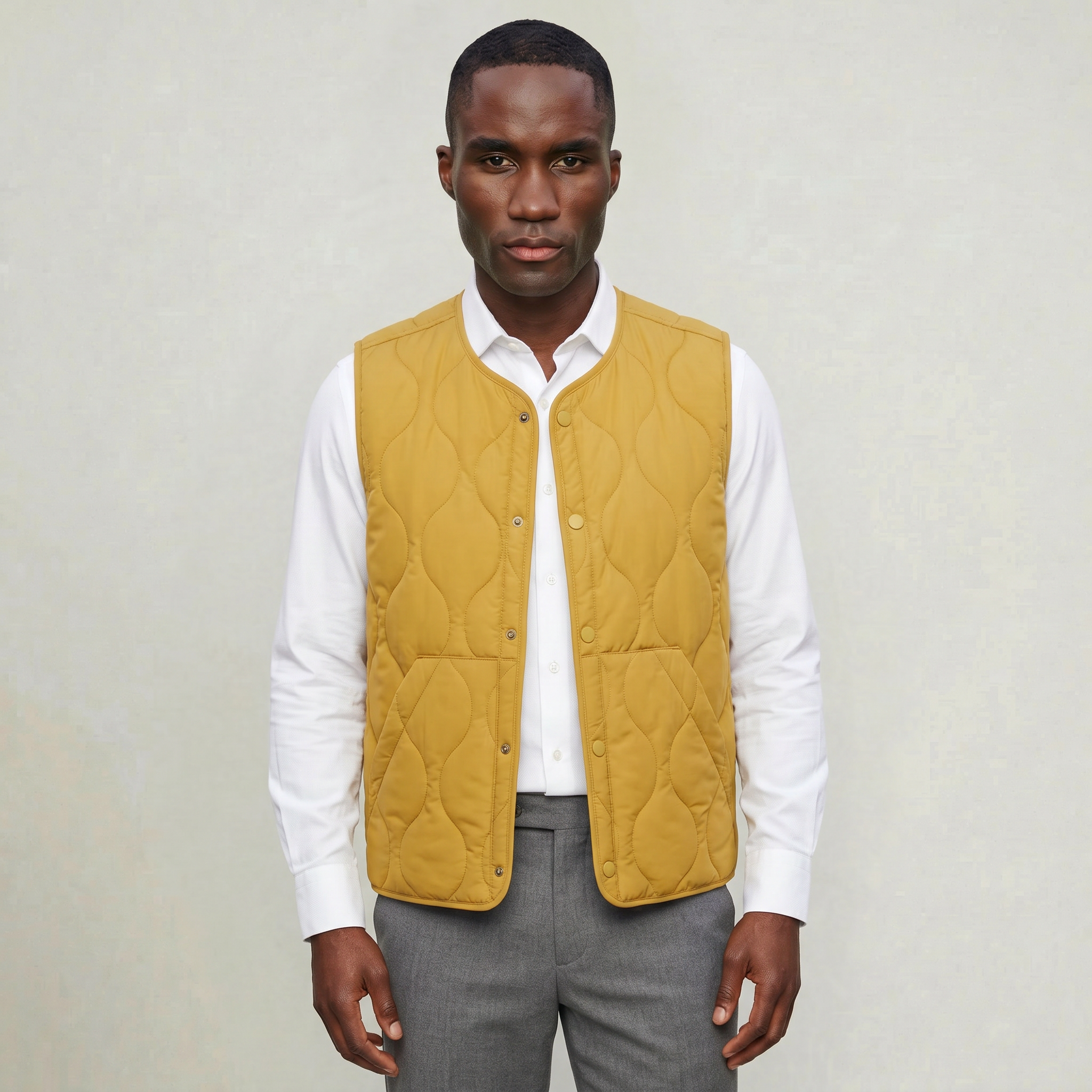 Men’s Quilted Padded Vest - Lightweight Regular Fit