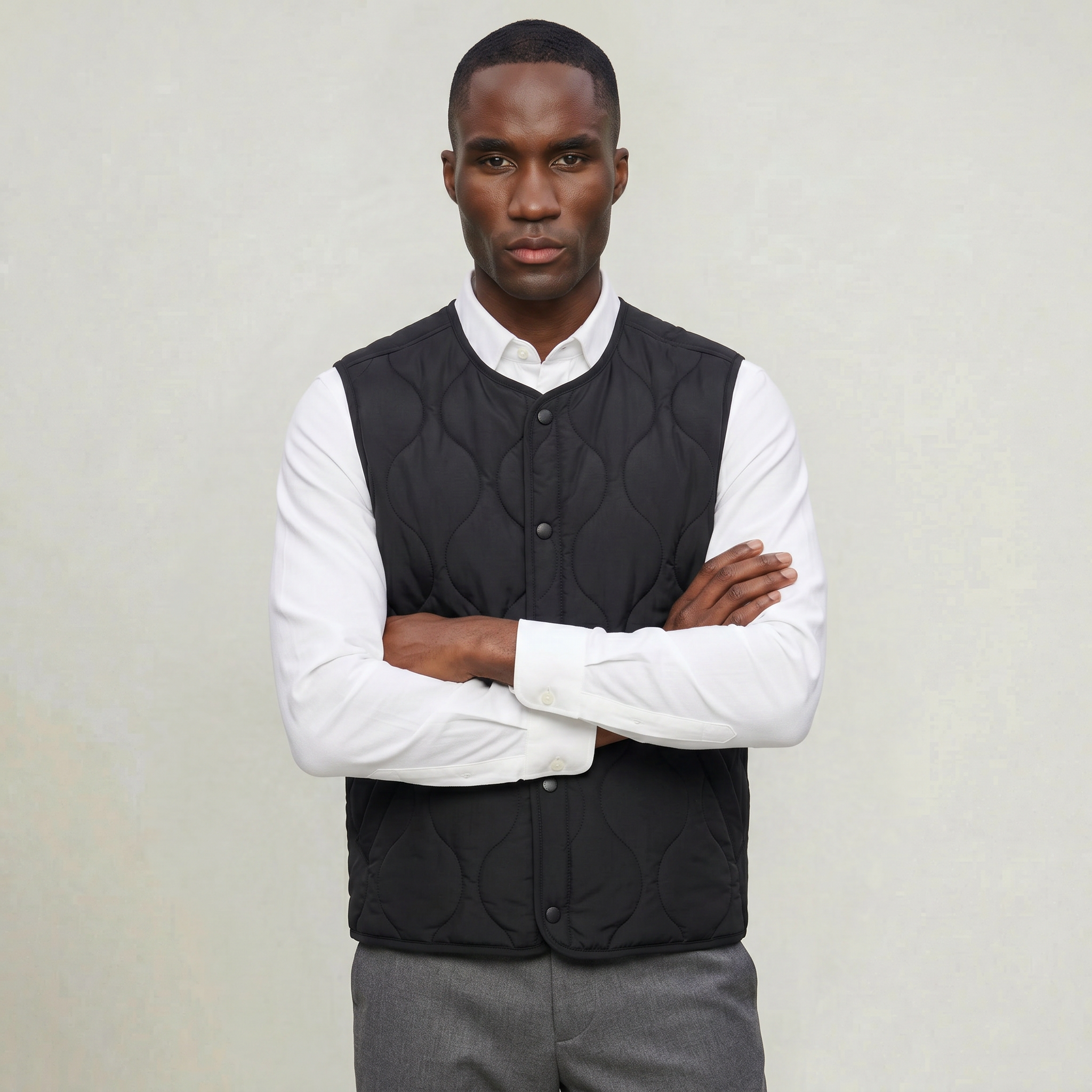 Men’s Quilted Padded Vest - Lightweight Regular Fit